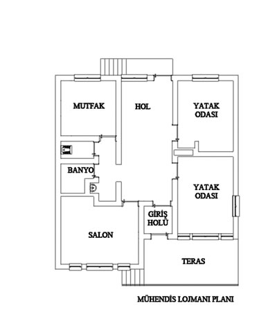 <strong>Plan  7.</strong> Mühendis Lojmanı Planı<br />